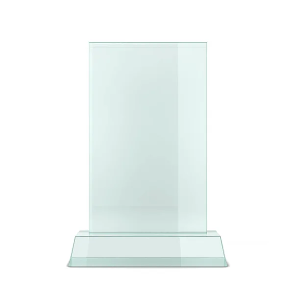 Glass award. 3d illustration isolated on white background — Stock Photo, Image