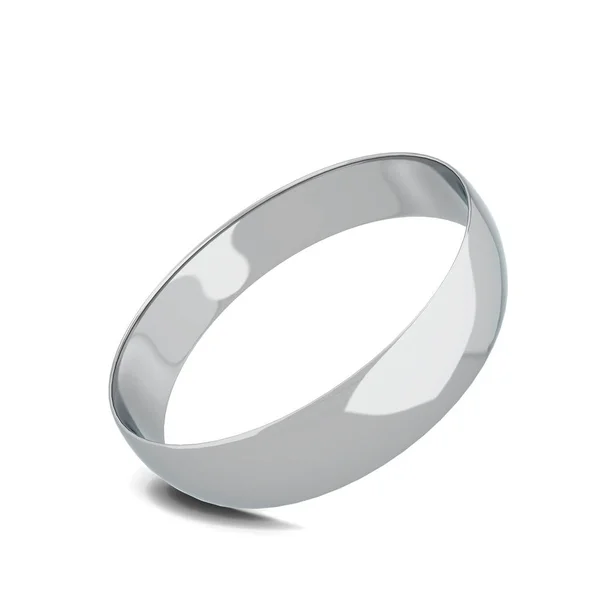 Bague de mariage argent — Photo