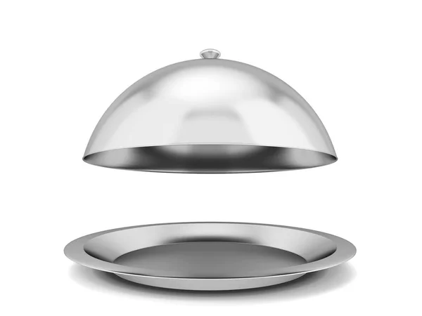 Restaurant cloche plate — Stock Fotó