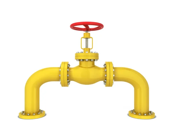 Oil pipe stopcock — Stock Photo, Image