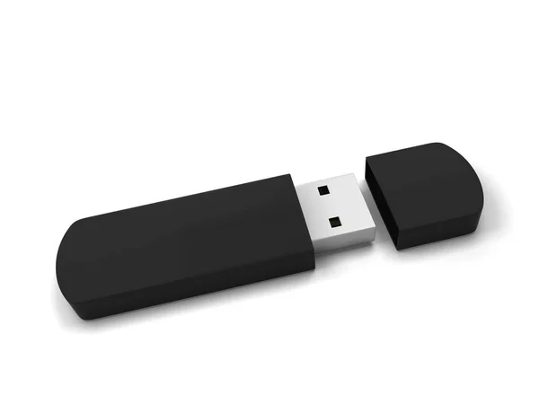 Порожній флеш-накопичувач USB — стокове фото