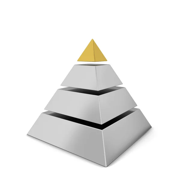 Gesneden piramidediagram — Stockfoto