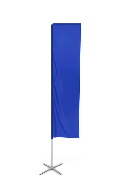 Bandiera con bandiera rettangolare vuota — Foto Stock