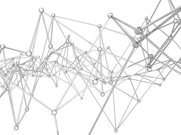 Rede de conexões abstratas — Fotografia de Stock