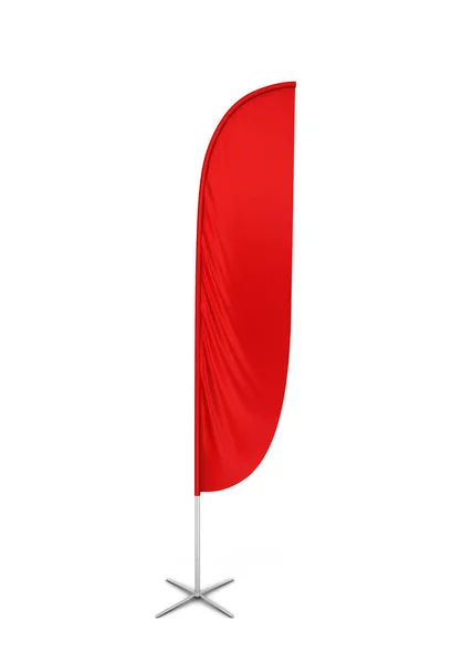 Bandera de bandera de plumas en blanco —  Fotos de Stock