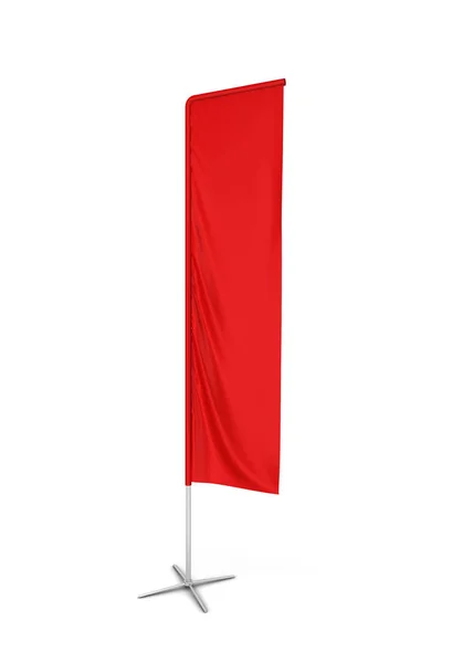 Tom rektangel flag banner — Stockfoto