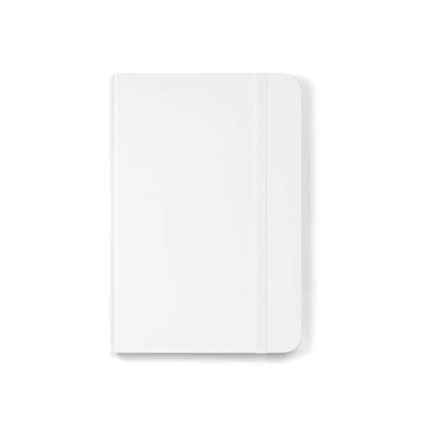 Tomma anteckningsbok med elastisk band stängning mockup — Stockfoto