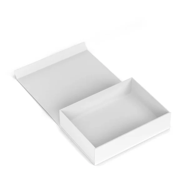 Blanco magnetische doos verpakking — Stockfoto