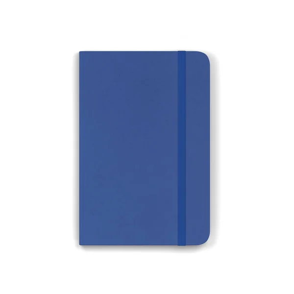 Cuaderno en blanco con cierre de banda elástica maqueta — Foto de Stock