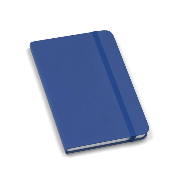 Blank notebook with elastic band closure mockup — Stock Photo, Image
