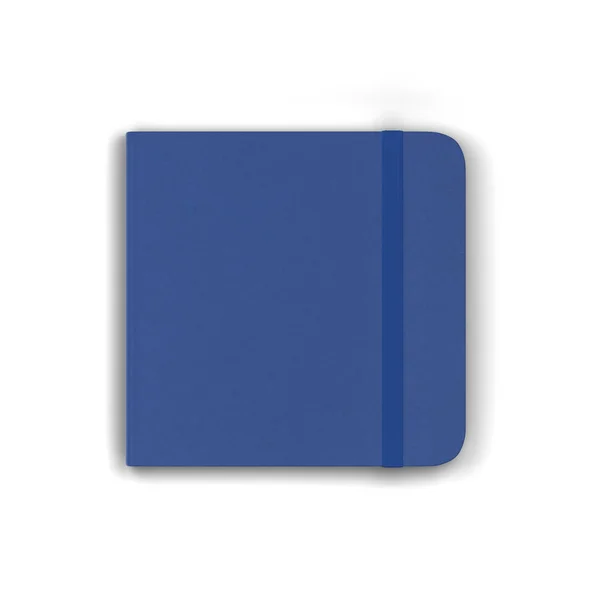 Prázdný zápisník s elastickým uzávěrem — Stock fotografie