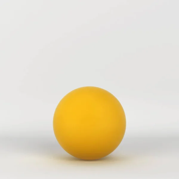 Ping Pong Ball Ilustrace Šedém Pozadí — Stock fotografie
