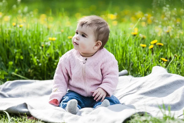 Meisje Veel plezier. — Stockfoto