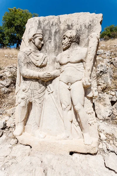 Král Mithridates potřásl rukou s Herakles. — Stock fotografie