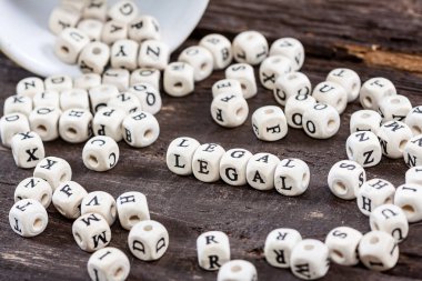 Word yasal eski ahşap tablo.