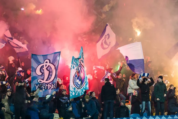 Meciul din Premier League al Ucrainei Dynamo Kiev - Șahtar Donețk — Fotografie, imagine de stoc