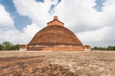 Anuradhapura, Sri Lanka, Asya'nın Jetavana Dagoba Simgesel Yapı.