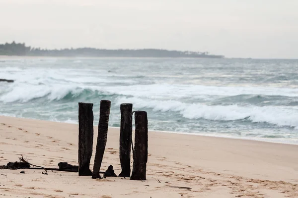 Tropikalnej plaży na sri Lance. — Zdjęcie stockowe