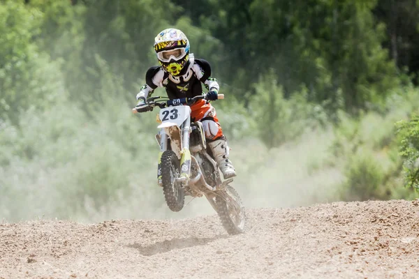 Extrém Sport motorkerékpár, motocross verseny — Stock Fotó