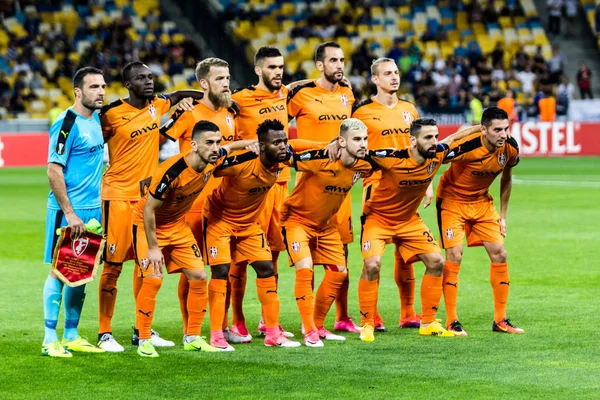 UEFA Avrupa Ligi Futbol Maç Dinamo Kiev Skenderbeu.