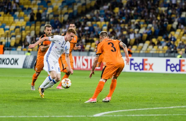 UEFA Europa League partido de fútbol Dinamo Kiev Skenderbeu . — Foto de Stock