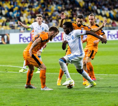 UEFA Avrupa Ligi Futbol Maç Dinamo Kiev Skenderbeu.