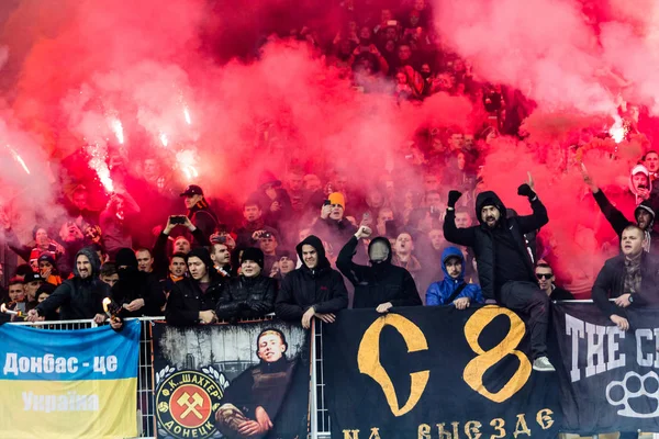 Premier League ucraina partita Dynamo Kyiv - Shakhtar Donetsk — Foto Stock