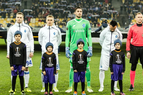 UEFA Europa League football match Dynamo Kyiv ��� Partizan, Dece — Stock Photo, Image