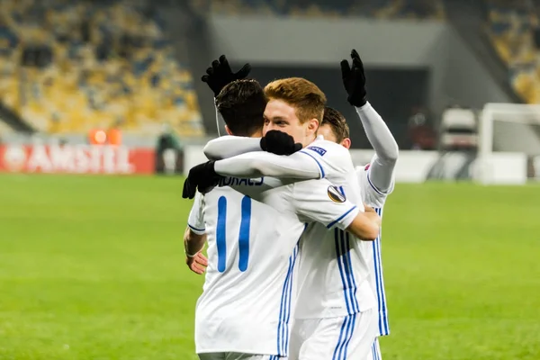 UEFA Europa League partita di calcio Dynamo Kyiv mbH mbH Partizan, Dece — Foto Stock