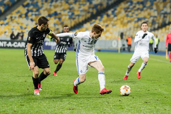 UEFA Europa League-labdarúgó-mérkőzés Dinamo Kijev-Partizan, Renáta — Stock Fotó