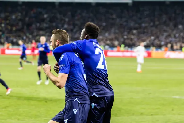 UEFA Europa League-labdarúgó-mérkőzés Dinamo Kijev - Lazio — Stock Fotó