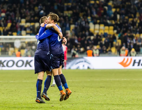 Match de football UEFA Europa League Dynamo Kiev - Latium — Photo