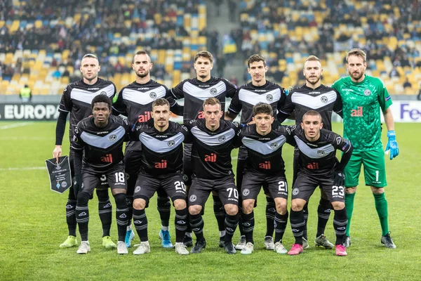 UEFA Europa League football match Dynamo Kyiv - Lugano, December — Stock Photo, Image