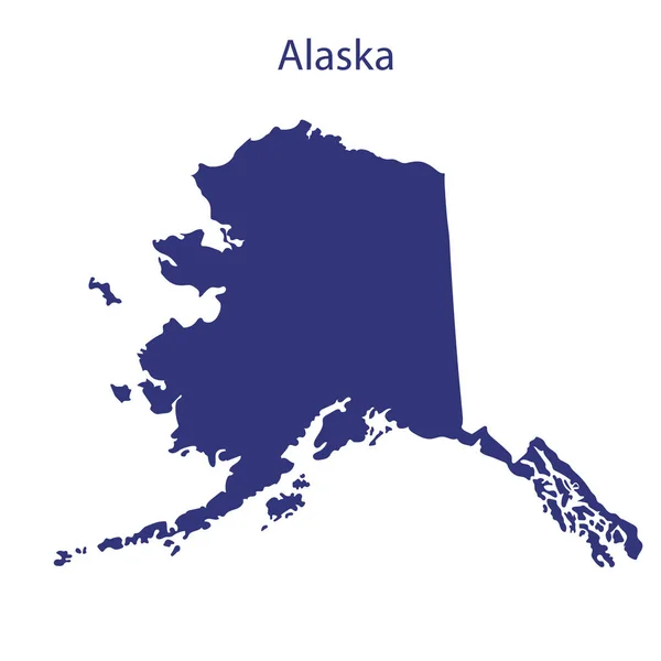アメリカ合衆国、アラスカ州. — ストックベクタ