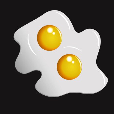 iki kızarmış yumurta