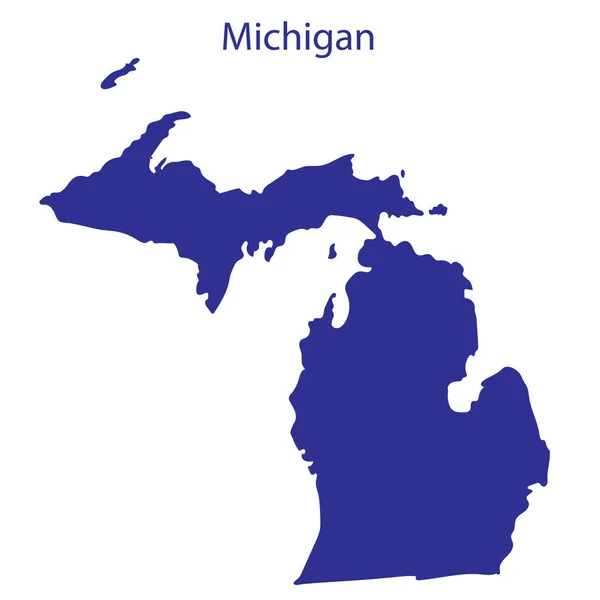 Stati Uniti, Michigan . — Vettoriale Stock