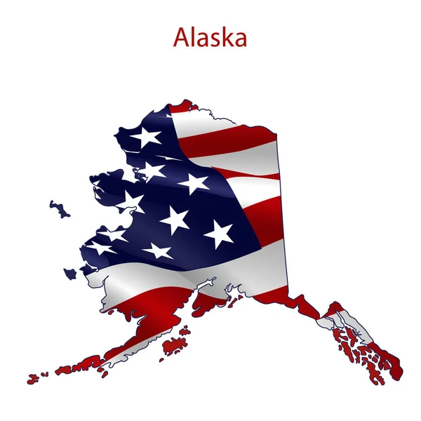 Alaska Amerikan bayrağı tam