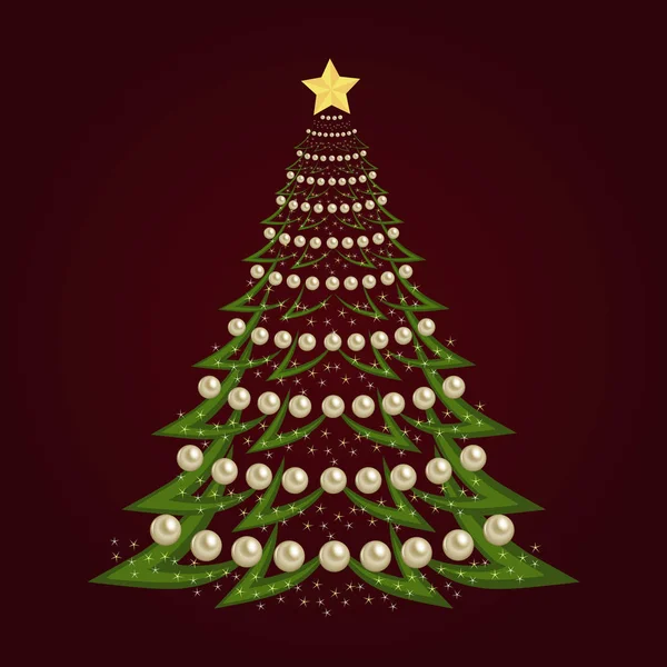 Noel ağacı arka planında Noel topları ve çelenkler