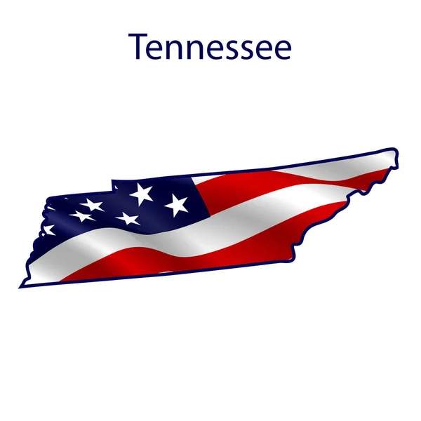 Tennessee, rüzgarda sallanan Amerikan bayrağıyla dolu.