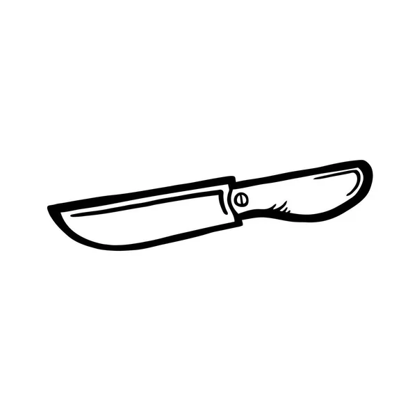 Nóż kuchenny malowane — Wektor stockowy