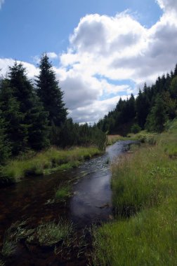 Mavi gökyüzü olan manzara