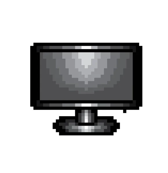 Monitora icona pixel dello schermo, nel vettore. Formato EPS 8 . — Vettoriale Stock