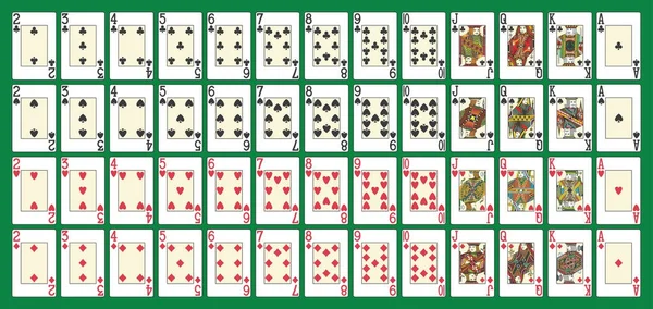 Full poker deck — Stockový vektor