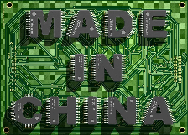 Pojęcie elektronicznej 3d — Zdjęcie stockowe