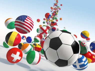 düşen futbol topları