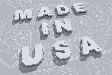 Elektronik kavramı 3d