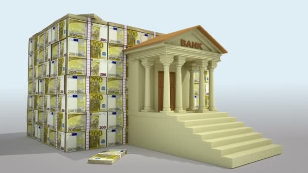 Banking konceptet 3d — Stockvideo