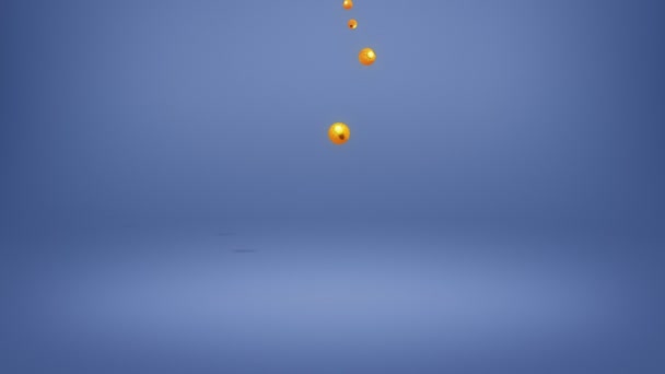 Падаючі Кульки Піктограмами Легких Бульбашок Символ Нової Ідеї — стокове відео