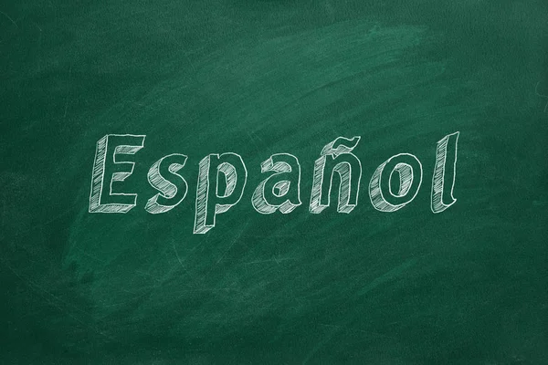 Концепция изучения испанского языка — стоковое фото
