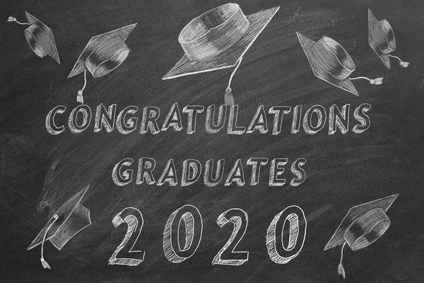 Felicidades graduados. 2020 . — Foto de Stock